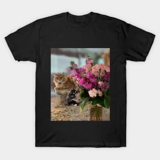 Cats and Flowers T-Shirt